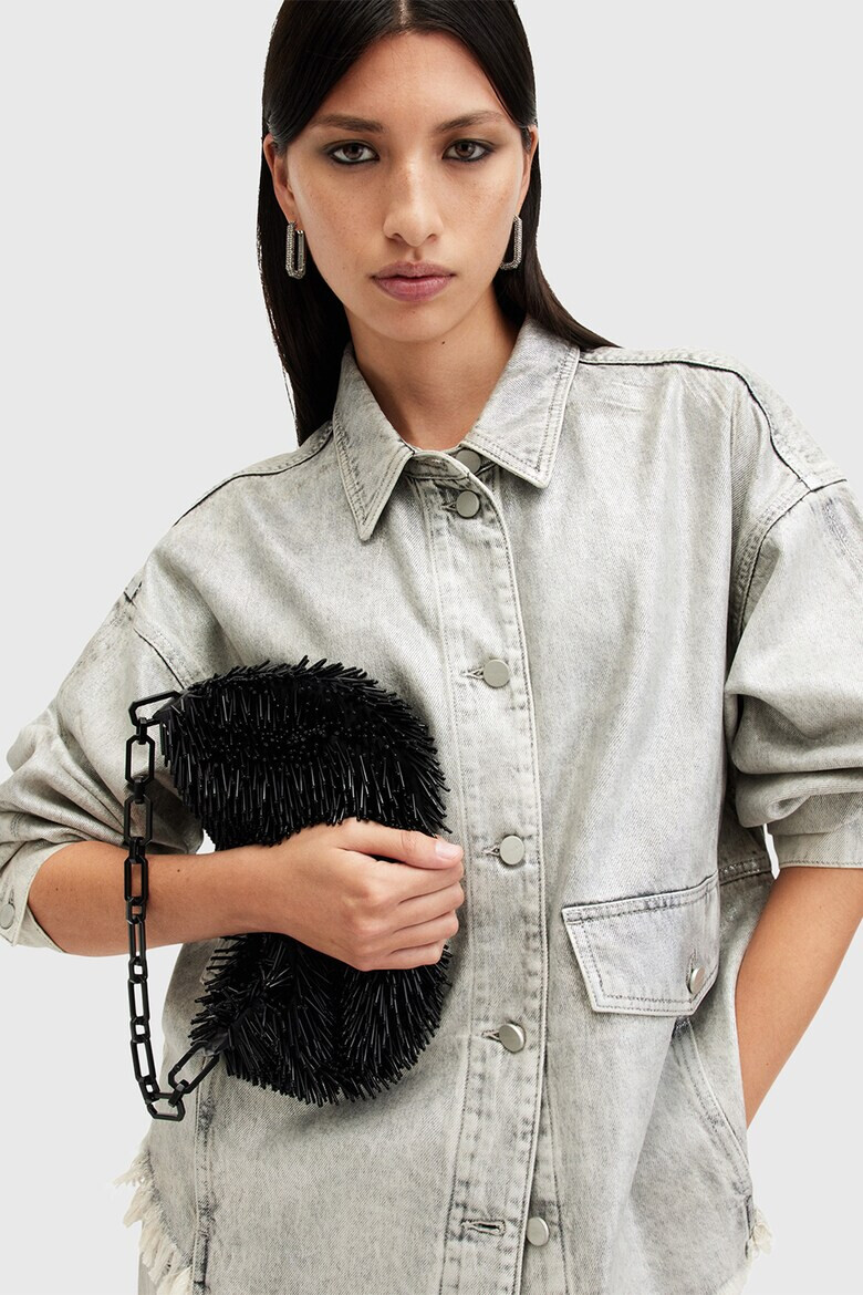 AllSaints Чанта през рамо Madea с ресни - Pepit.bg