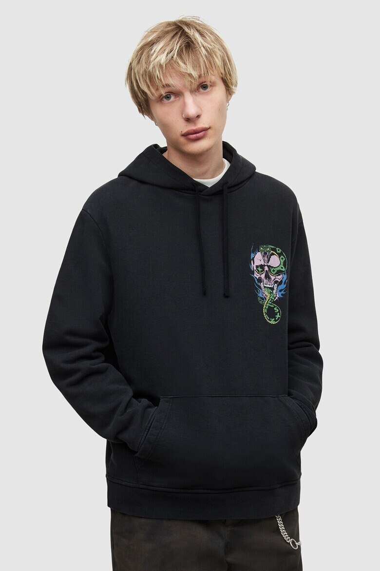 AllSaints Худи Adder с фигурална щампа - Pepit.bg