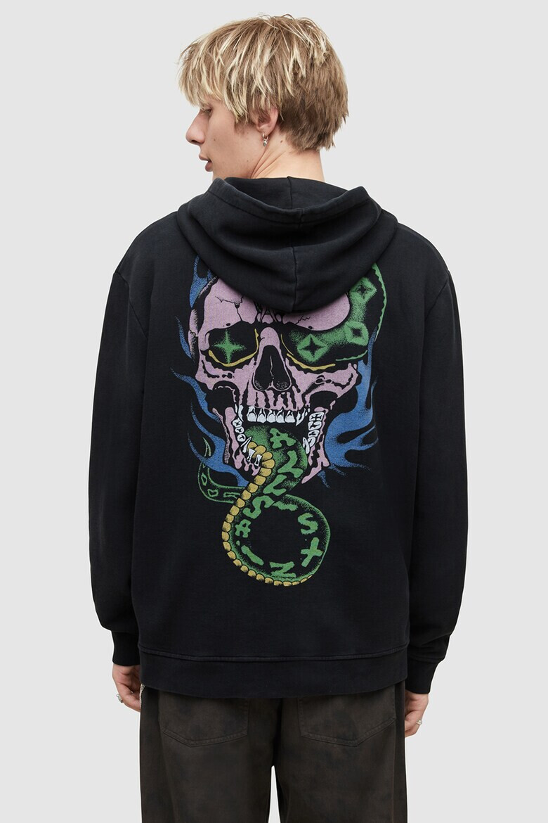 AllSaints Худи Adder с фигурална щампа - Pepit.bg