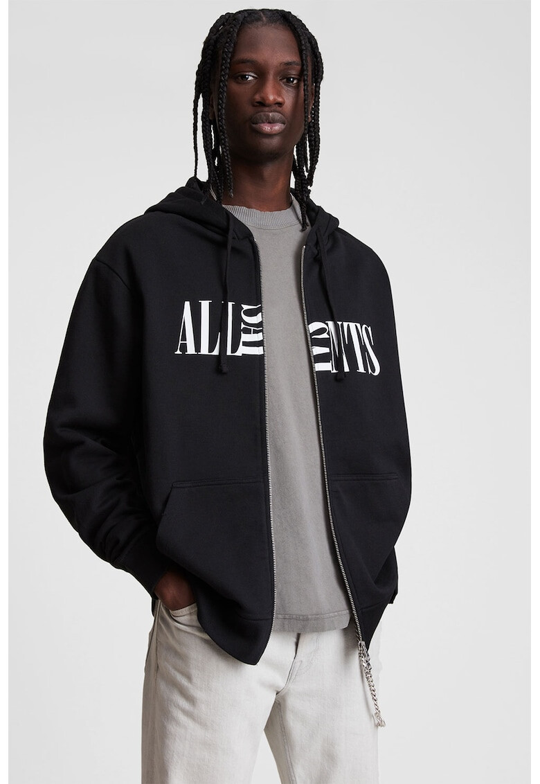 AllSaints Худи Dropout с цип и лого - Pepit.bg