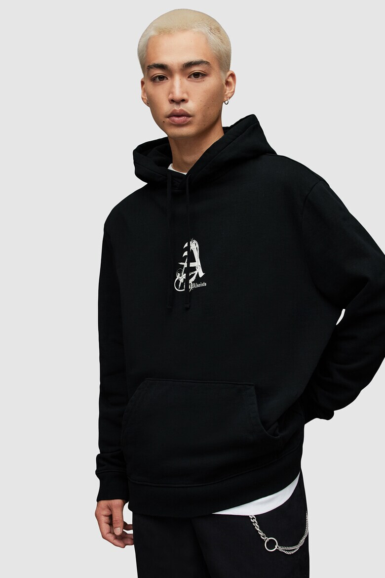 AllSaints Худи с лого и джоб кенгуру - Pepit.bg
