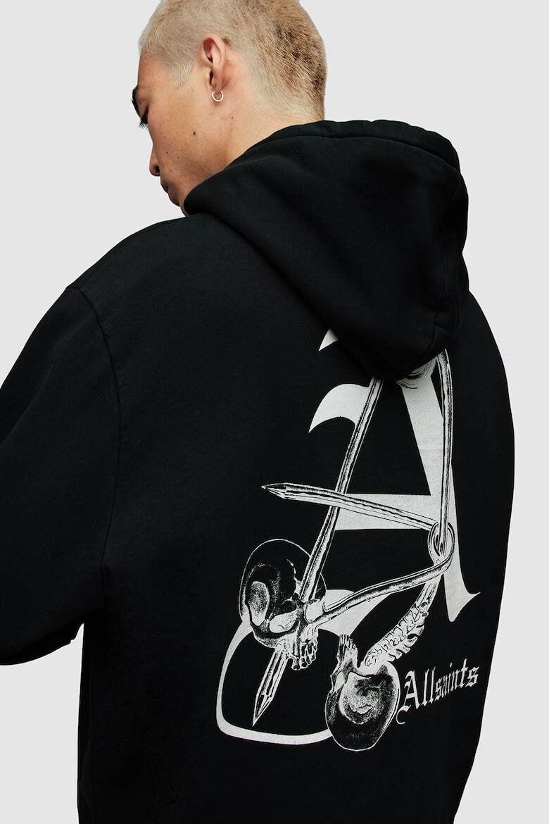 AllSaints Худи с лого и джоб кенгуру - Pepit.bg