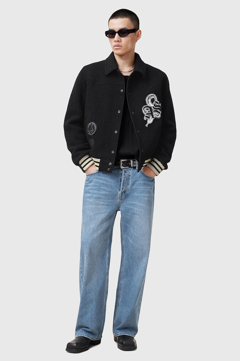 AllSaints Яке Ambaum тип Varsity с вълна - Pepit.bg