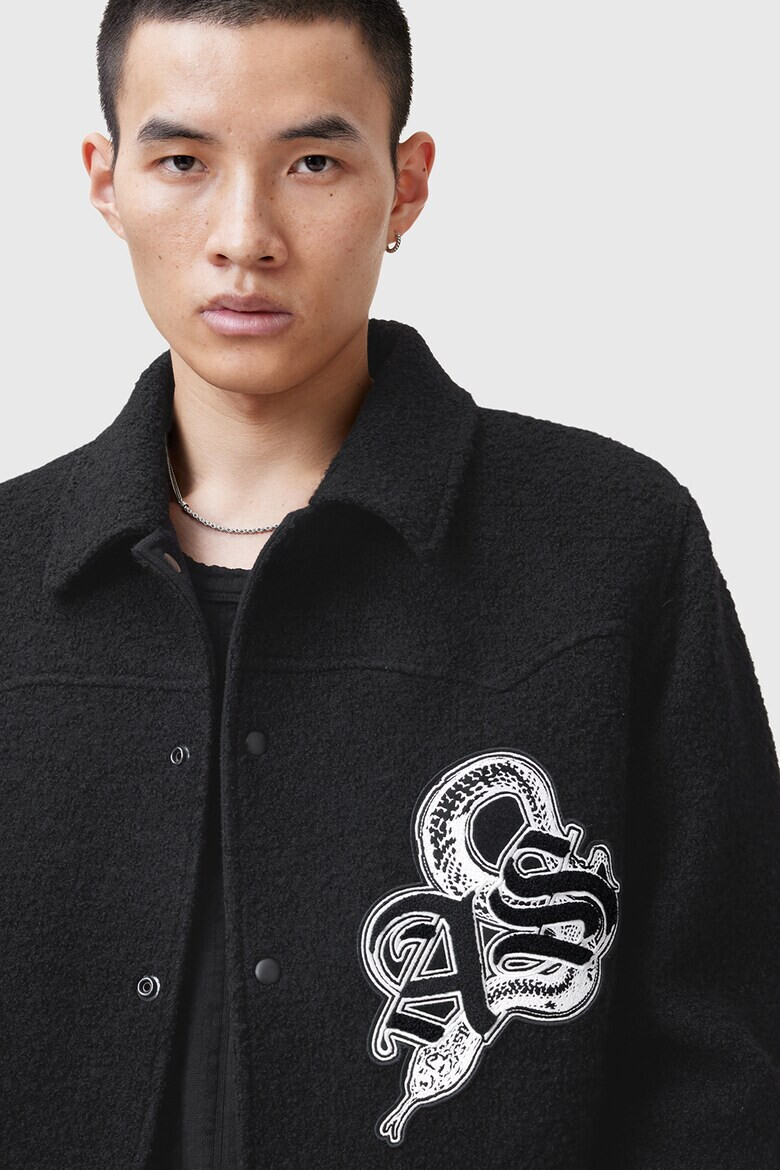 AllSaints Яке Ambaum тип Varsity с вълна - Pepit.bg