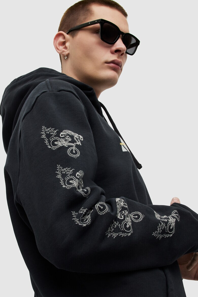 AllSaints Худи с лого и джоб кенгуру - Pepit.bg