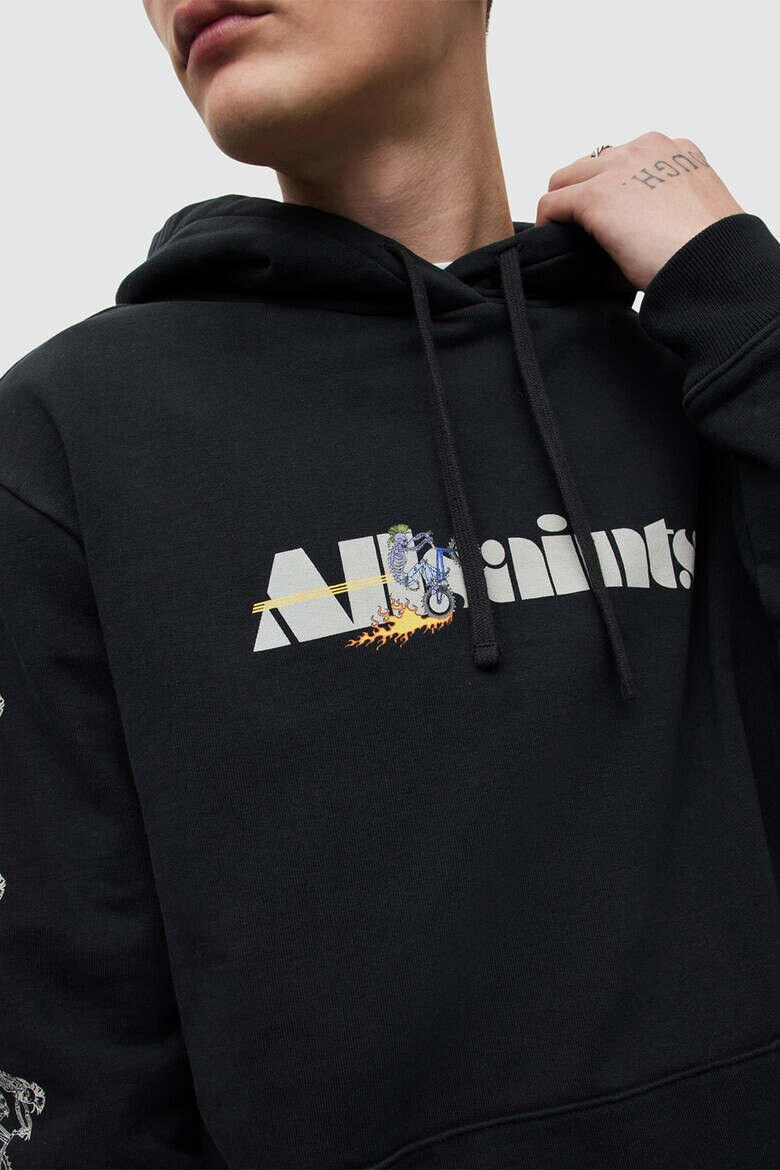 AllSaints Худи с лого и джоб кенгуру - Pepit.bg