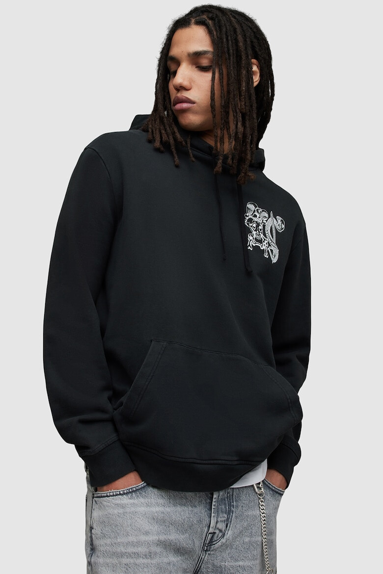 AllSaints Худи Sabrerattler с фигурална шарка - Pepit.bg
