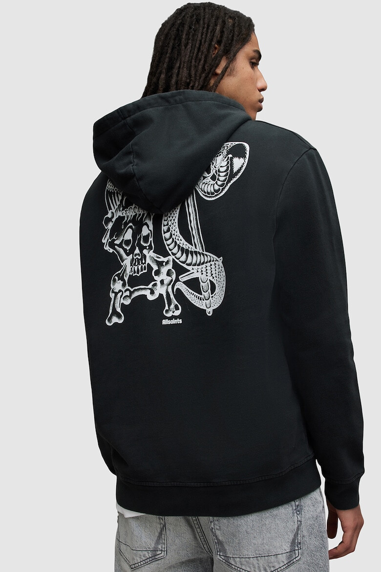 AllSaints Худи Sabrerattler с фигурална шарка - Pepit.bg
