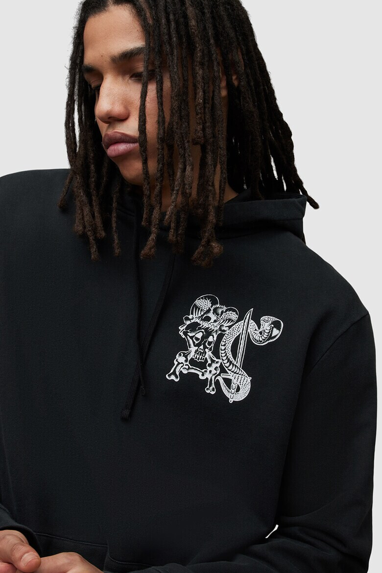 AllSaints Худи Sabrerattler с фигурална шарка - Pepit.bg