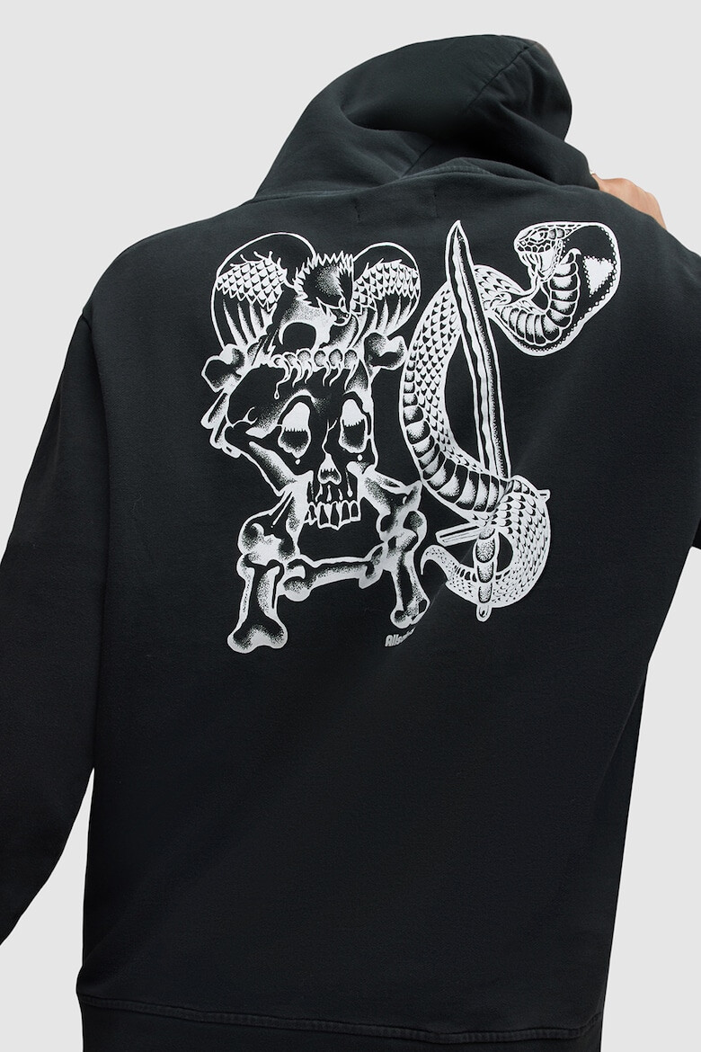 AllSaints Худи Sabrerattler с фигурална шарка - Pepit.bg