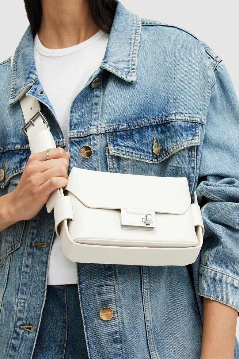 AllSaints Конвертируема кожена чанта Frankie - Pepit.bg