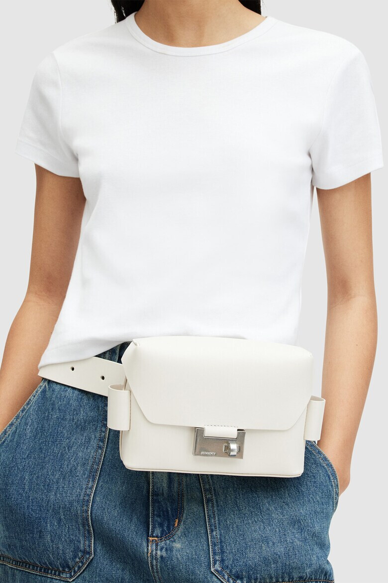 AllSaints Конвертируема кожена чанта Frankie - Pepit.bg