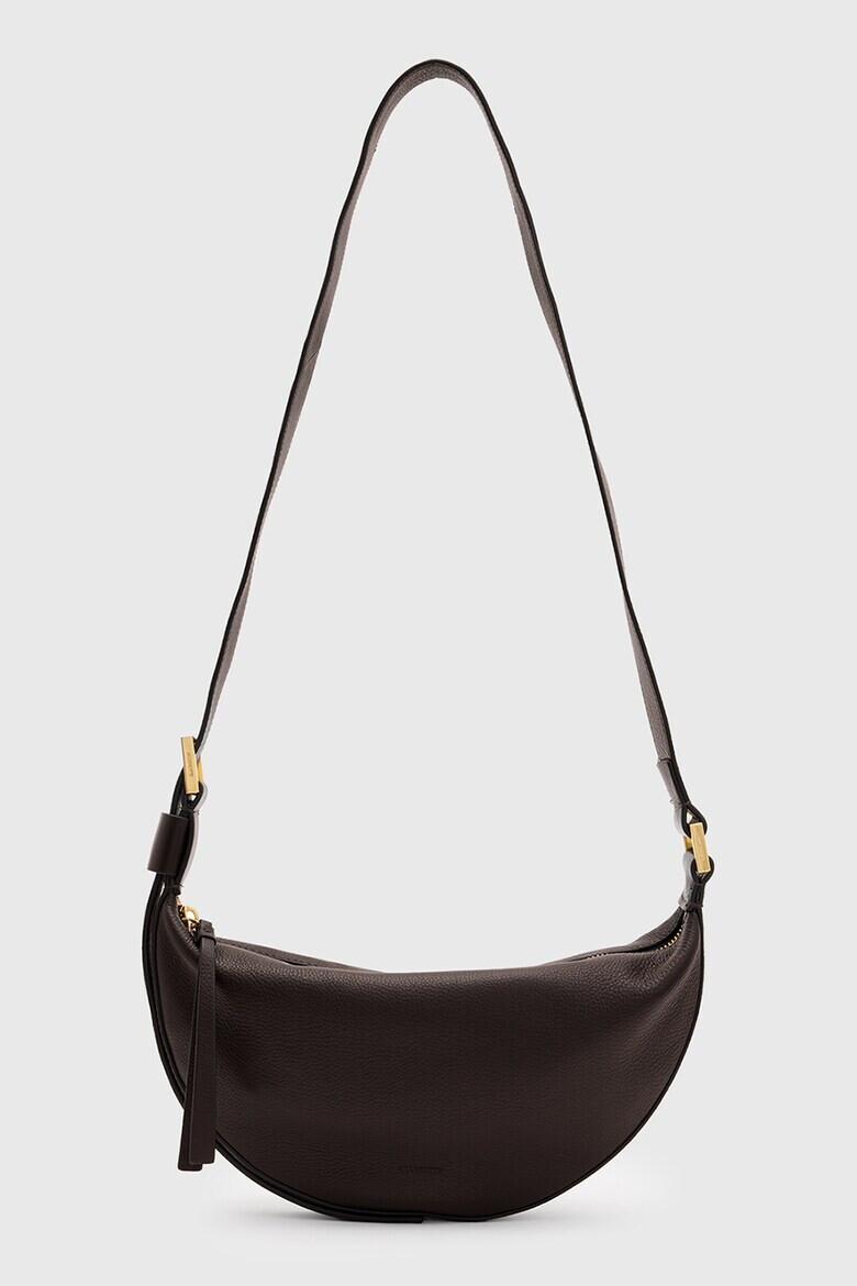 AllSaints Кожена чанта през рамо Half Moon - Pepit.bg