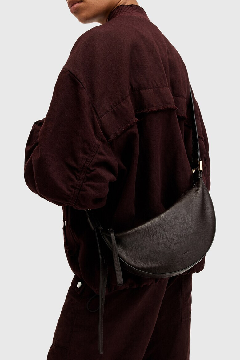 AllSaints Кожена чанта през рамо Half Moon - Pepit.bg