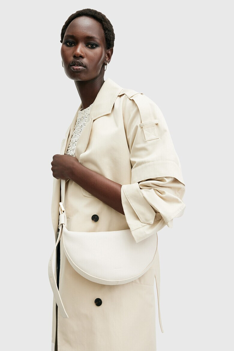 AllSaints Кожена чанта през рамо Half Moon - Pepit.bg