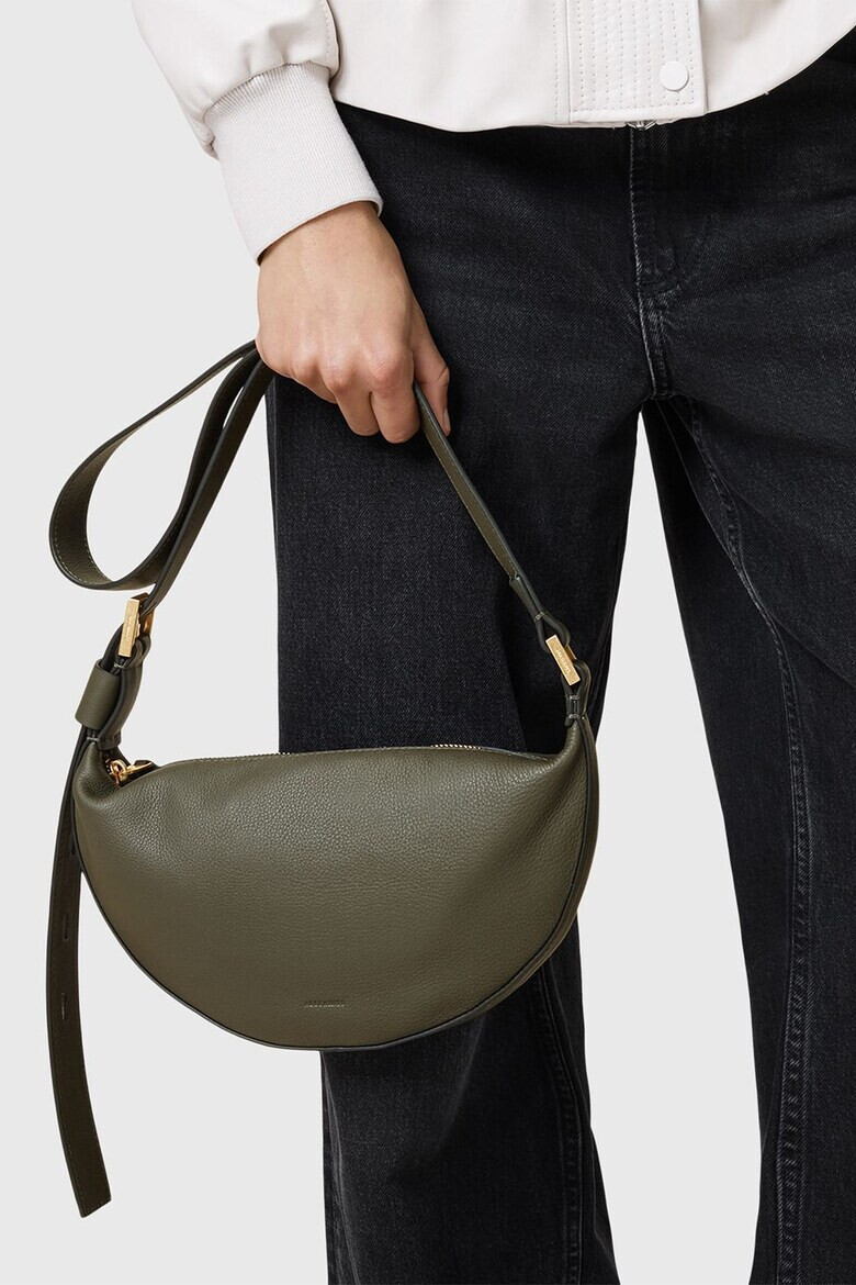 AllSaints Кожена чанта през рамо Half Moon - Pepit.bg