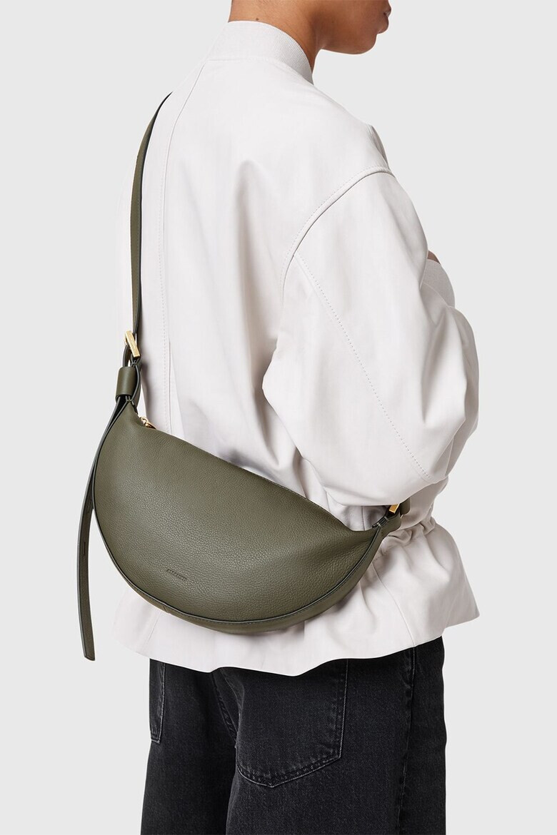 AllSaints Кожена чанта през рамо Half Moon - Pepit.bg