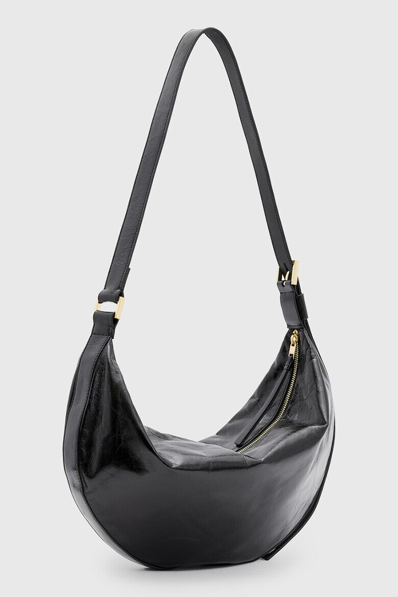 AllSaints Кожена чанта за рамо Half Moon - Pepit.bg