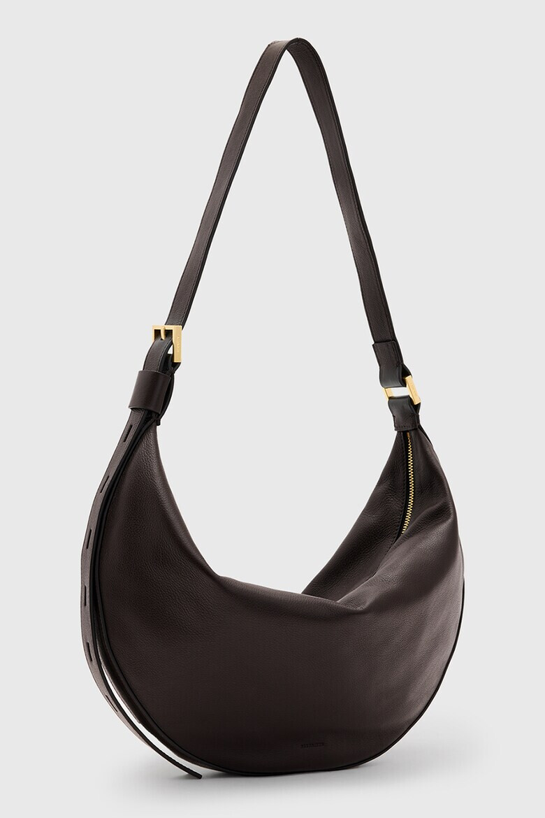 AllSaints Кожена чанта за рамо Half Moon - Pepit.bg