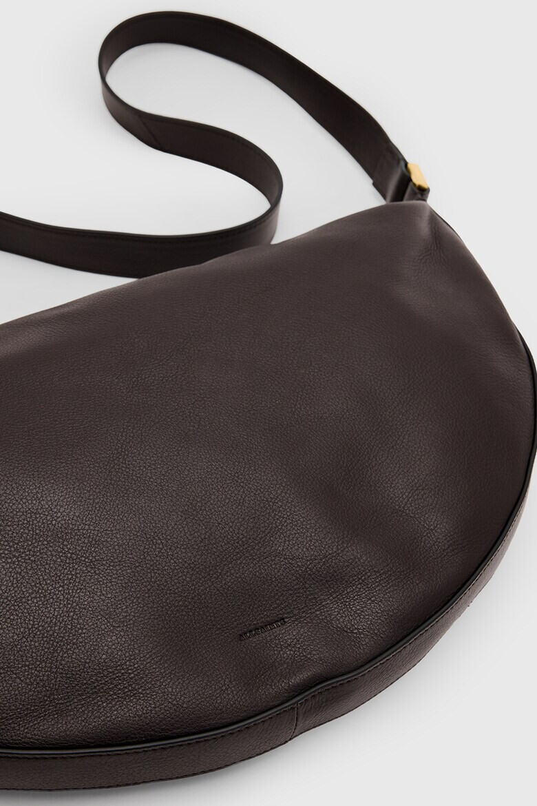 AllSaints Кожена чанта за рамо Half Moon - Pepit.bg
