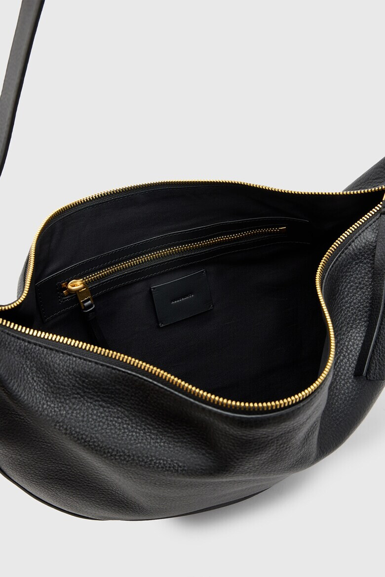 AllSaints Кожена чанта за рамо Half Moon - Pepit.bg