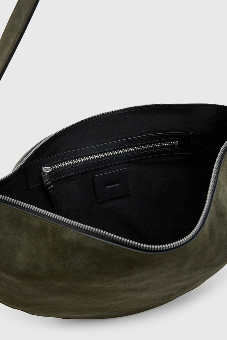 AllSaints Кожена чанта за рамо Half Moon - Pepit.bg