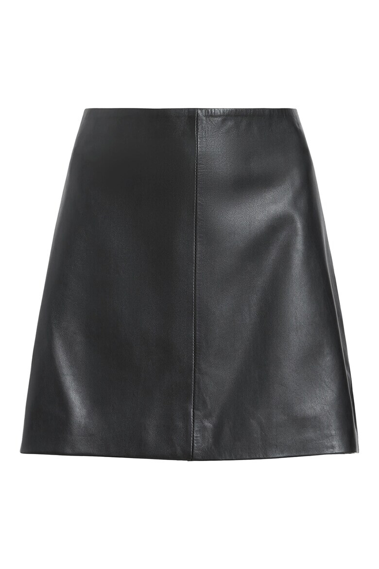 AllSaints Кожена къса пола Renai - Черен - Pepit.bg