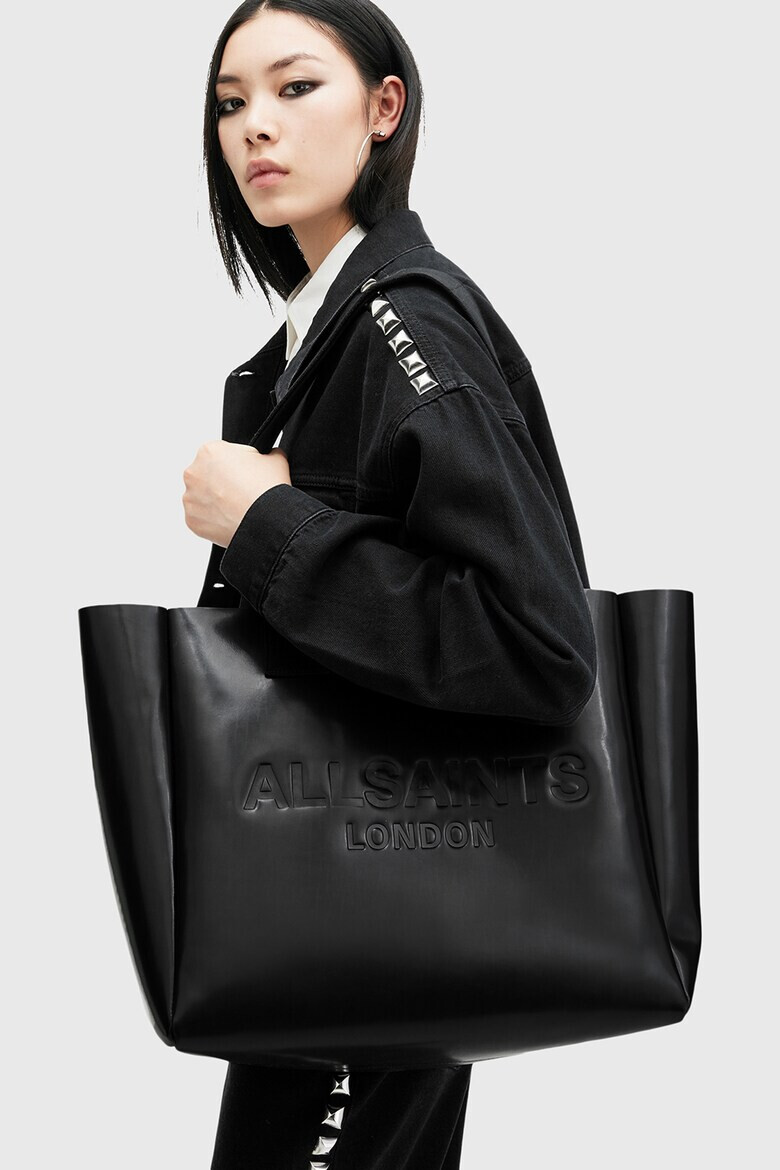 AllSaints Кожена релефна чанта Izzy - Pepit.bg