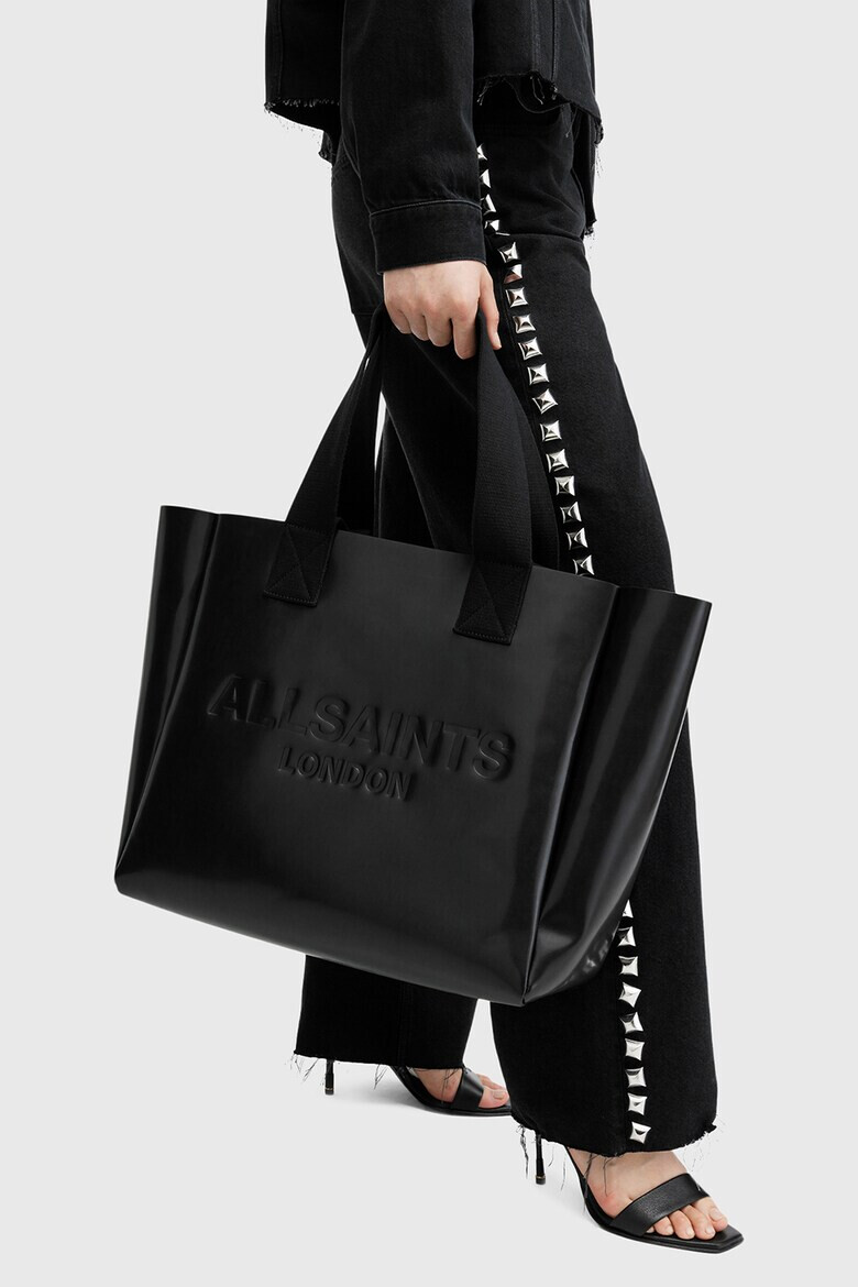AllSaints Кожена релефна чанта Izzy - Pepit.bg