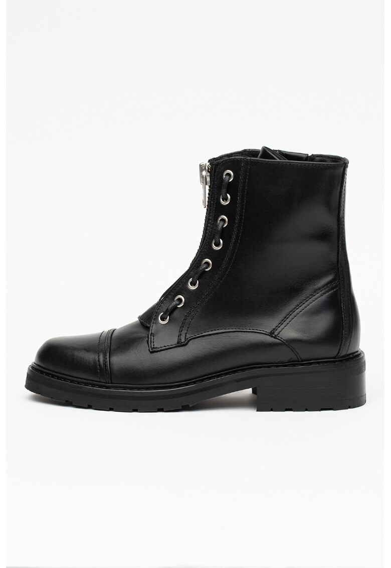 AllSaints Кожени боти Ariel с цип - Pepit.bg