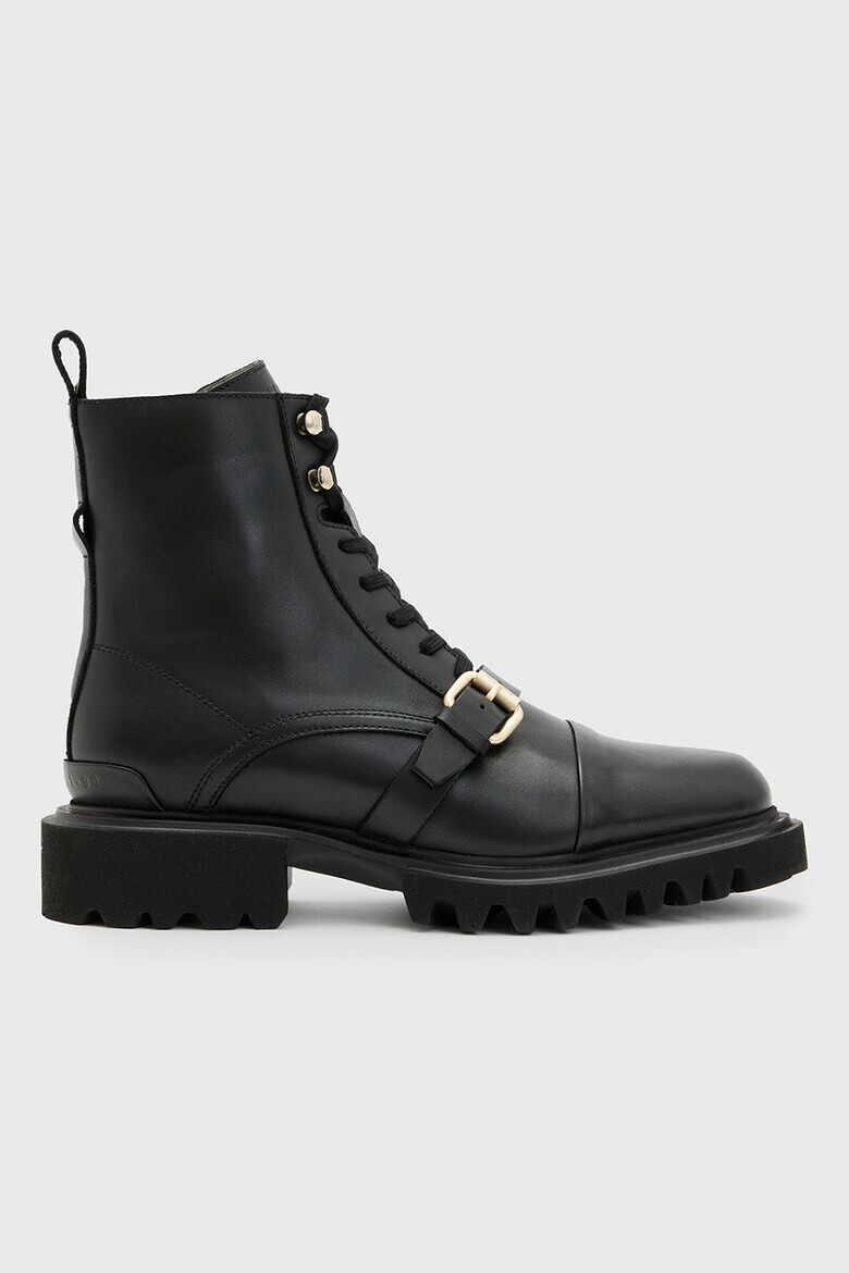 AllSaints Кожени боти с масивен ток - Pepit.bg