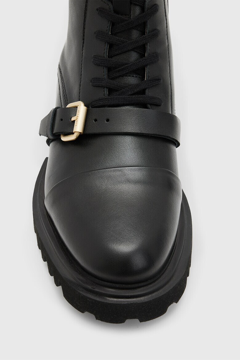 AllSaints Кожени боти с масивен ток - Pepit.bg