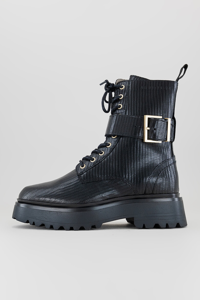 AllSaints Кожени боти с релеф - Pepit.bg