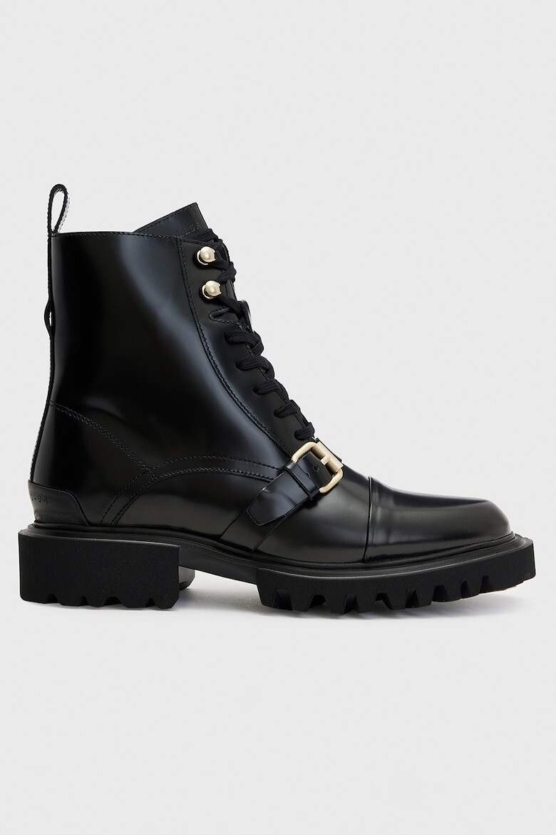 AllSaints Кожени боти с тока - Pepit.bg