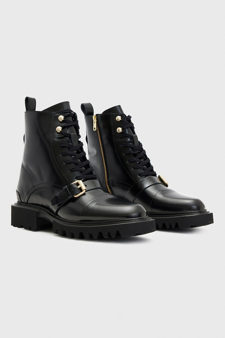 AllSaints Кожени боти с тока - Pepit.bg