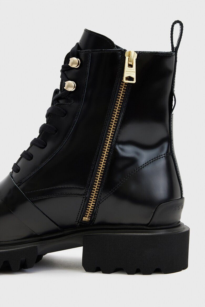AllSaints Кожени боти с тока - Pepit.bg