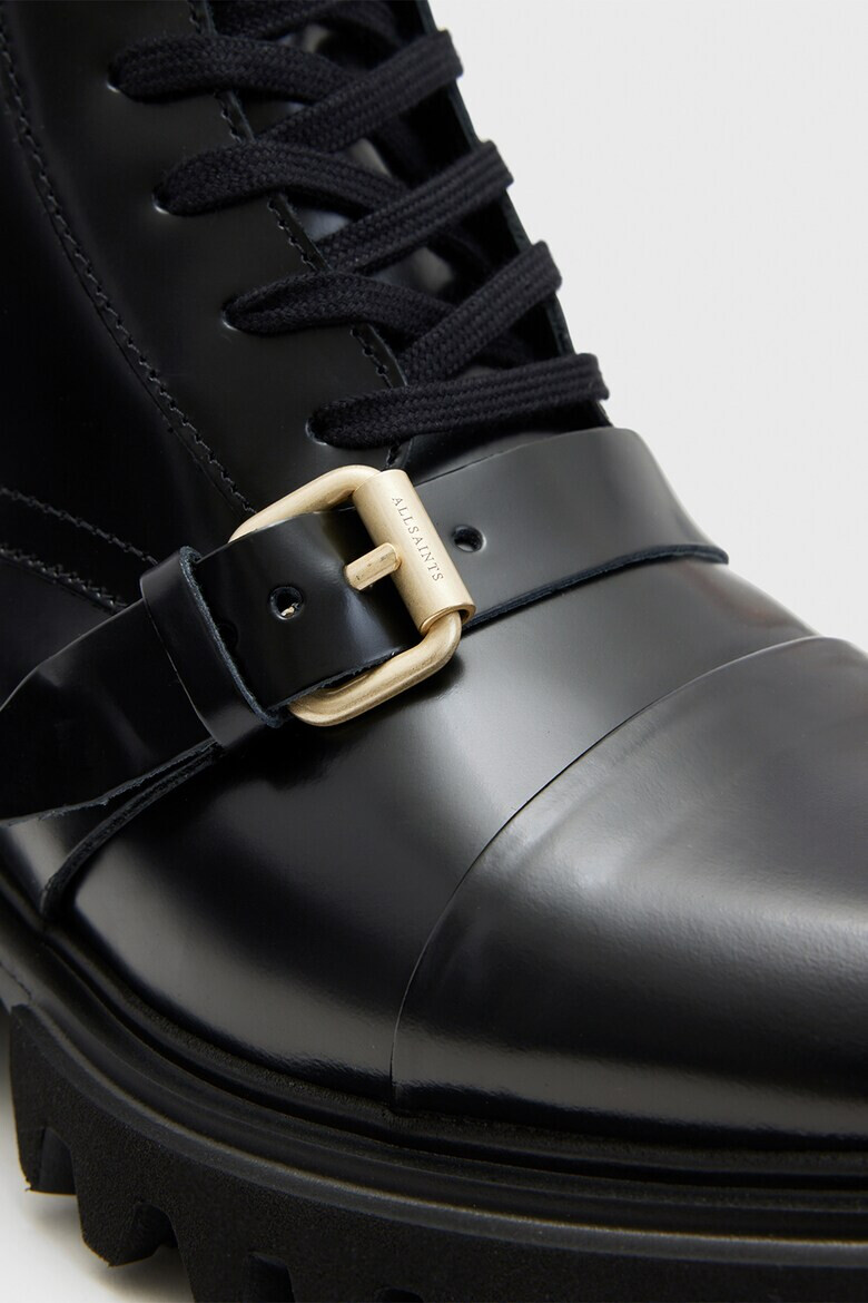 AllSaints Кожени боти с тока - Pepit.bg