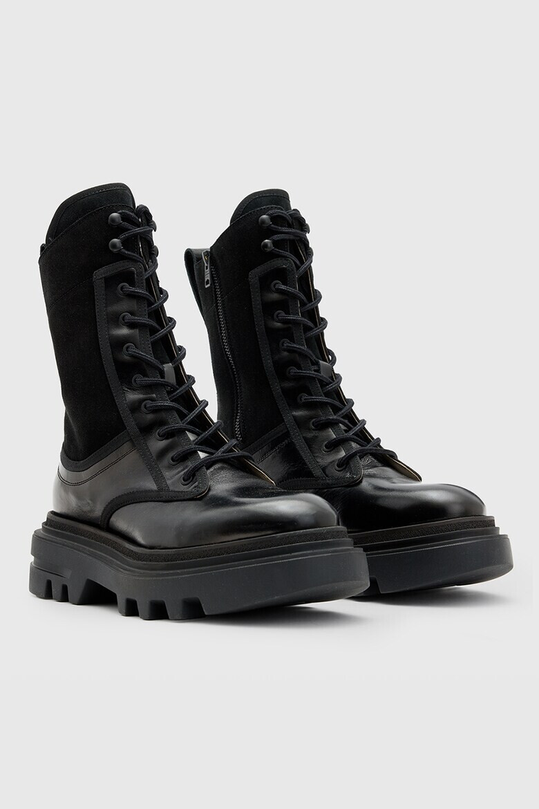 AllSaints Кожени боти с цип - Pepit.bg