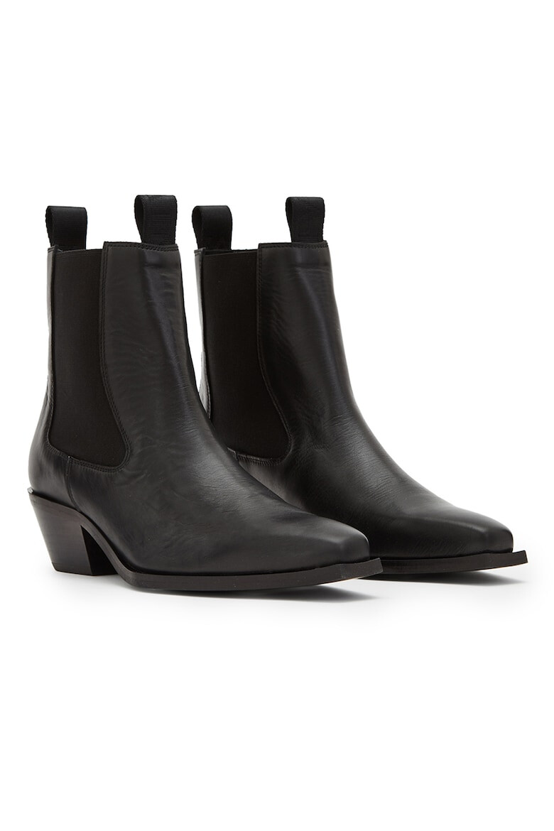 AllSaints Кожени боти с висок ток - Pepit.bg