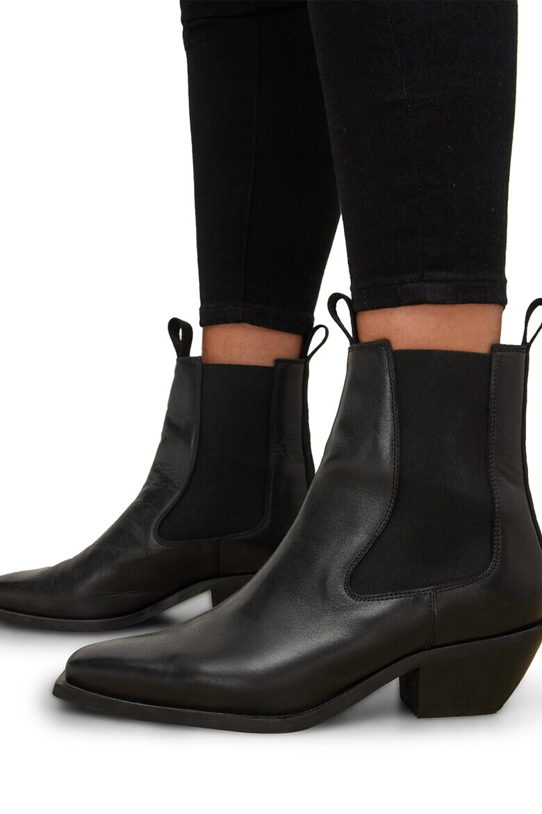 AllSaints Кожени боти с висок ток - Pepit.bg