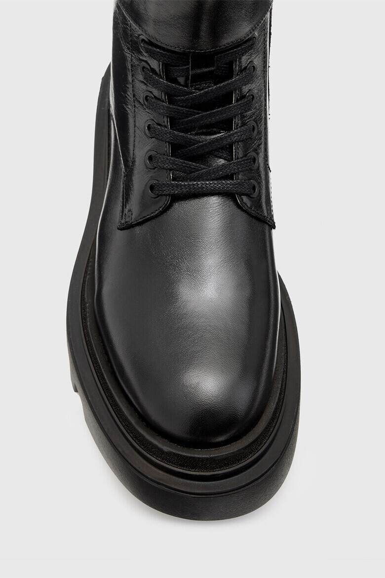 AllSaints Кожени боти с каишка с тока - Pepit.bg