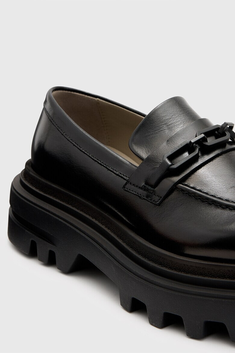 AllSaints Кожени масивни мокасини - Pepit.bg