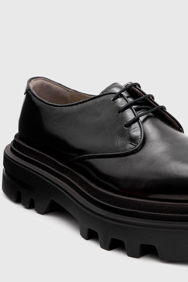 AllSaints Кожени обувки Derby с равна платформа - Pepit.bg