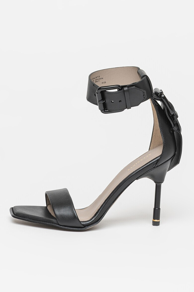 AllSaints Кожени сандали Noir - Pepit.bg