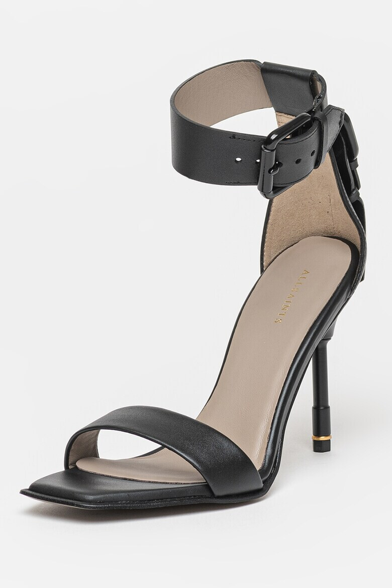 AllSaints Кожени сандали Noir - Pepit.bg