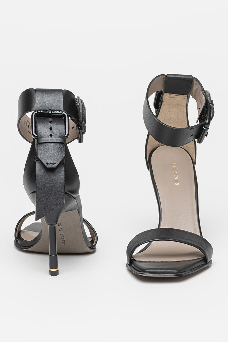 AllSaints Кожени сандали Noir - Pepit.bg