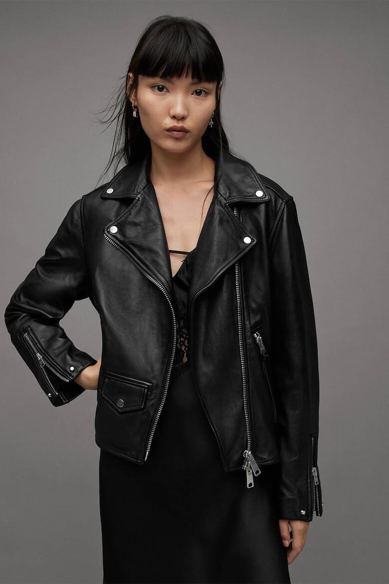 AllSaints Кожено яке Lyra - Черен - Pepit.bg