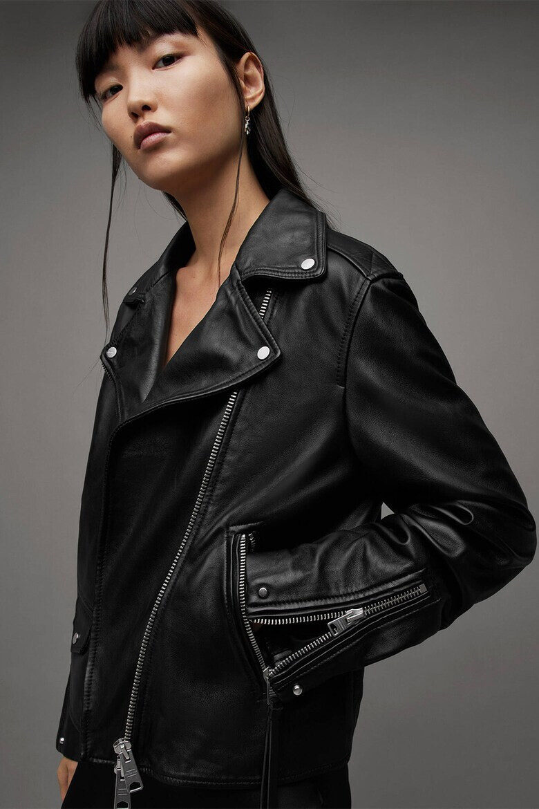 AllSaints Кожено яке Lyra - Черен - Pepit.bg
