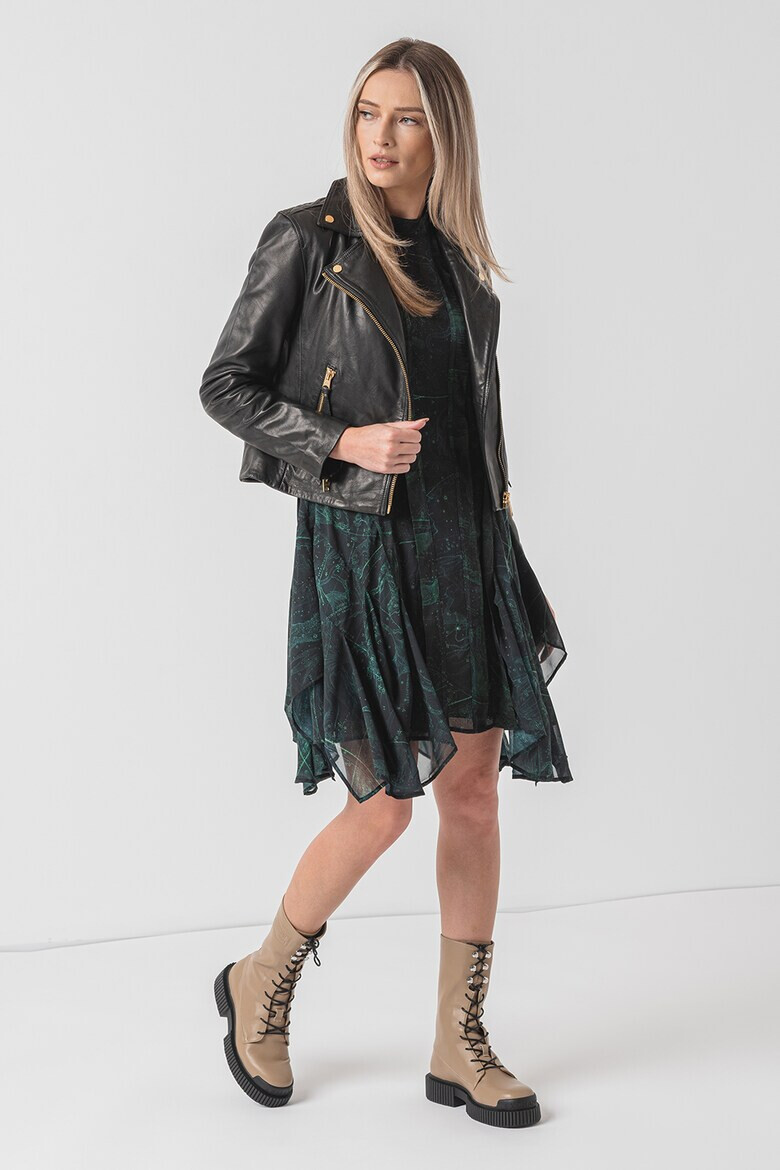 AllSaints Кожено яке слим Dalby - Pepit.bg