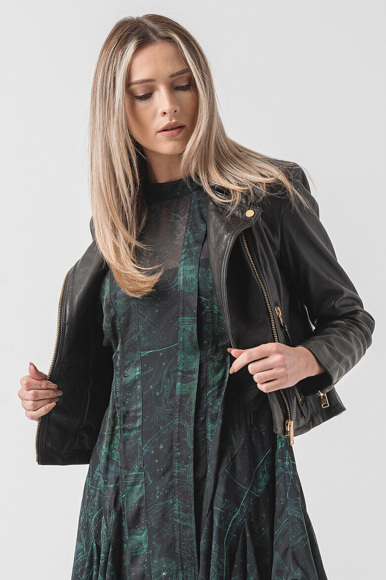 AllSaints Кожено яке слим Dalby - Pepit.bg